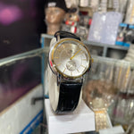 BESTWIN Classic Dual-Tone Silver & Gold Leather Watch